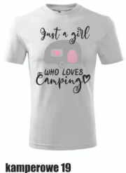 Koszulka - Just a girl who loves camping - obrazek 2