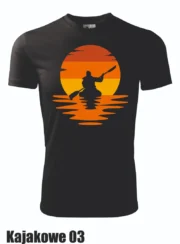 Koszulka - Kajak i zachód słońca